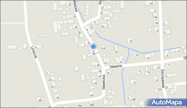 Opole, Sławicka, 34, mapa Opola