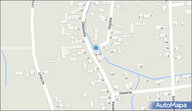 Opole, Sławicka, 9, mapa Opola