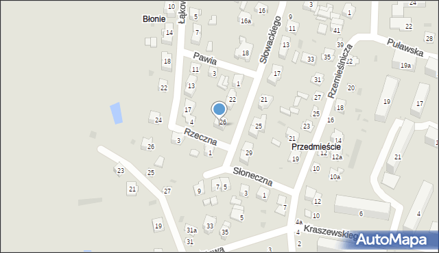 Opole Lubelskie, Słowackiego Juliusza, 28, mapa Opole Lubelskie