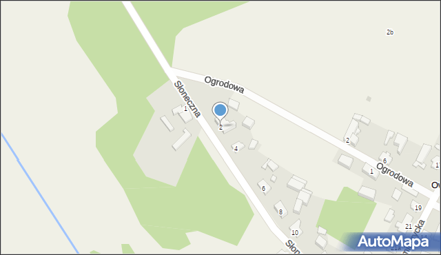 Ownice, Słoneczna, 2, mapa Ownice