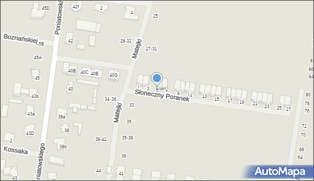 Ożarów Mazowiecki, Słoneczny Poranek, 5, mapa Ożarów Mazowiecki