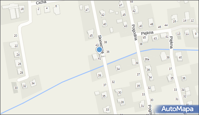 Palędzie, Słoneczna, 41, mapa Palędzie