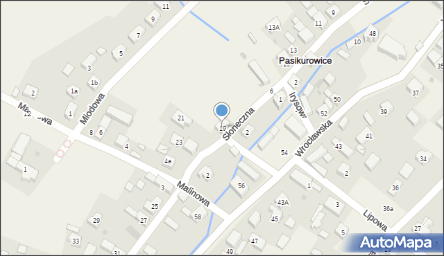 Pasikurowice, Słoneczna, 19, mapa Pasikurowice