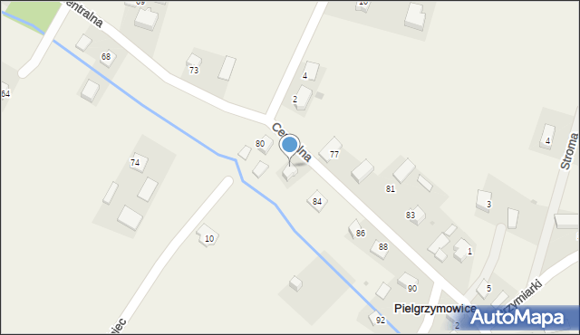 Pielgrzymowice, Słotwiny, 93, mapa Pielgrzymowice