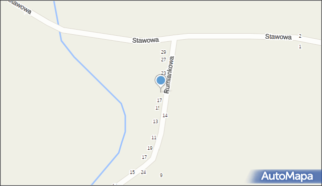 Pierwoszów, Słoneczna, 19, mapa Pierwoszów