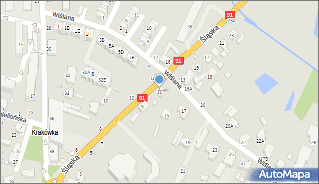 Piotrków Trybunalski, Śląska, 11, mapa Piotrków Trybunalski