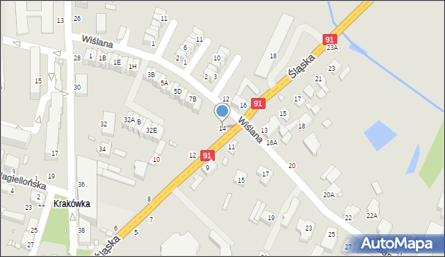 Piotrków Trybunalski, Śląska, 14, mapa Piotrków Trybunalski