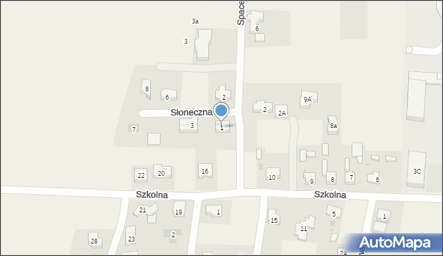 Pisarzowice, Słoneczna, 1, mapa Pisarzowice