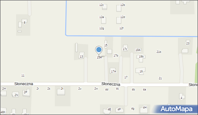 Piskórka, Słoneczna, 15A, mapa Piskórka