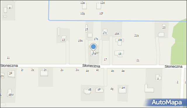 Piskórka, Słoneczna, 17A, mapa Piskórka