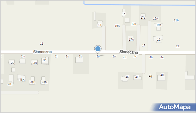 Piskórka, Słoneczna, 2u, mapa Piskórka