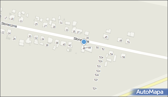 Pobiedziska, Słoneczna, 46, mapa Pobiedziska