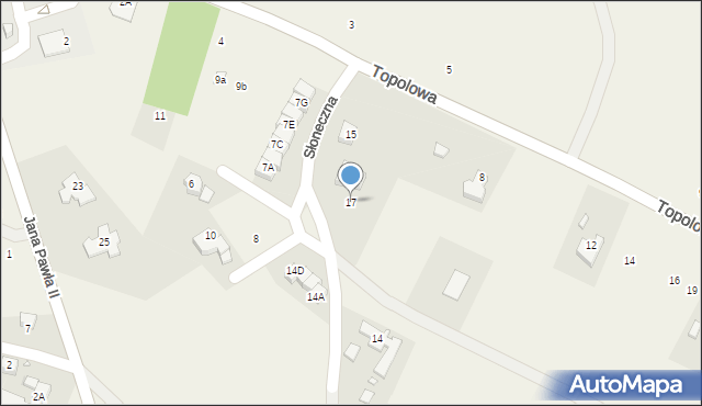 Podgórzyn, Słoneczna, 17, mapa Podgórzyn