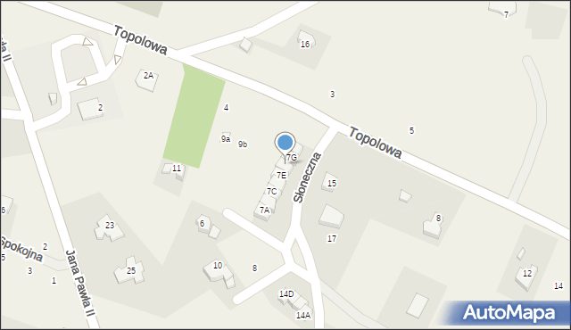 Podgórzyn, Słoneczna, 7F, mapa Podgórzyn