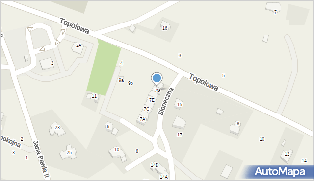 Podgórzyn, Słoneczna, 7G, mapa Podgórzyn