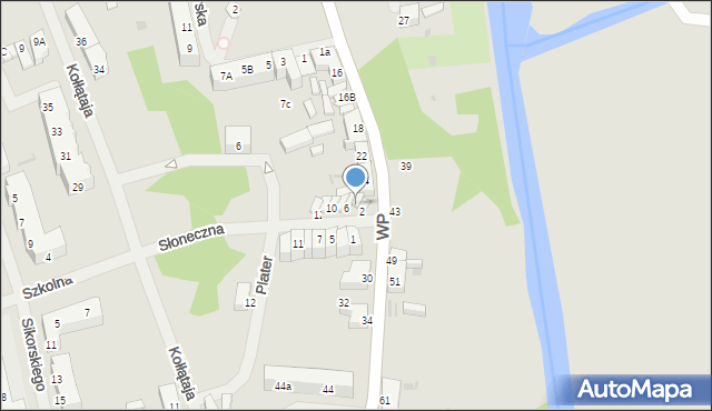 Police, Słoneczna, 4, mapa Police