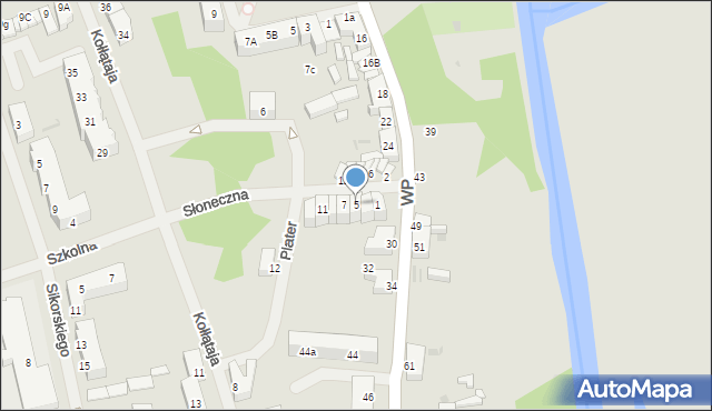 Police, Słoneczna, 5, mapa Police