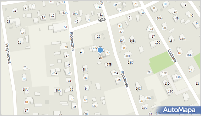 Pomiechówek, Słoneczna, 40, mapa Pomiechówek