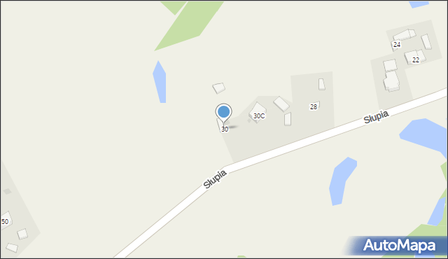 Pomieczyno, Słupia, 30, mapa Pomieczyno