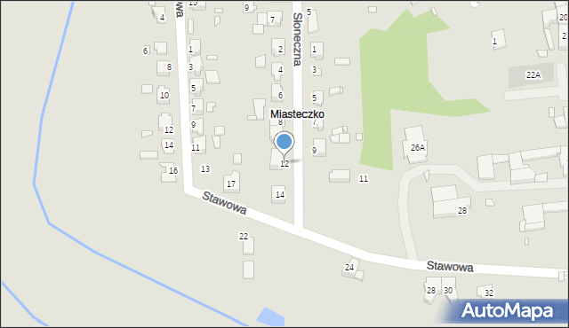 Prószków, Słoneczna, 12, mapa Prószków