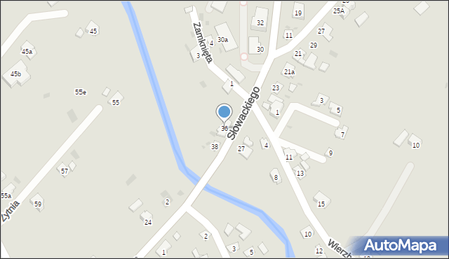 Przeworsk, Słowackiego Juliusza, 36, mapa Przeworsk