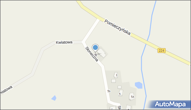 Przodkowo, Słoneczna, 3B, mapa Przodkowo