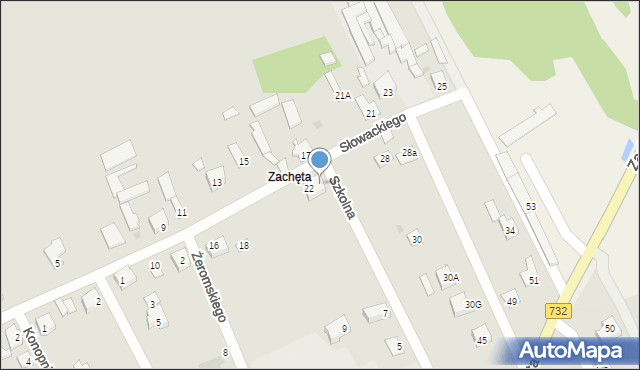 Przytyk, Słowackiego Juliusza, 24, mapa Przytyk