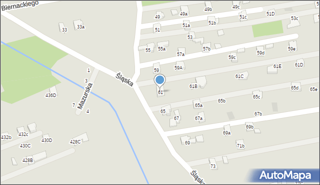 Pszów, Śląska, 61, mapa Pszów