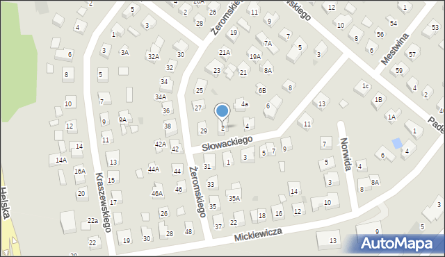 Puck, Słowackiego Juliusza, 2, mapa Puck