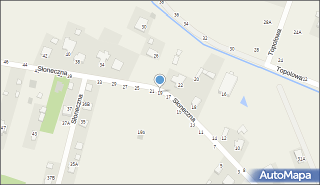 Pysznica, Słoneczna, 19, mapa Pysznica