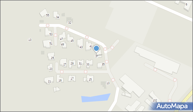 Radom, Sławna, 37, mapa Radomia