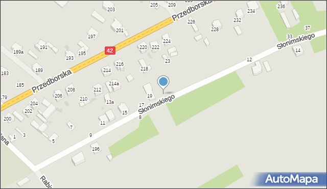 Radomsko, Słonimskiego Antoniego, 21, mapa Radomsko