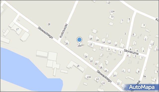 Radymno, Słowackiego Juliusza, 26A, mapa Radymno