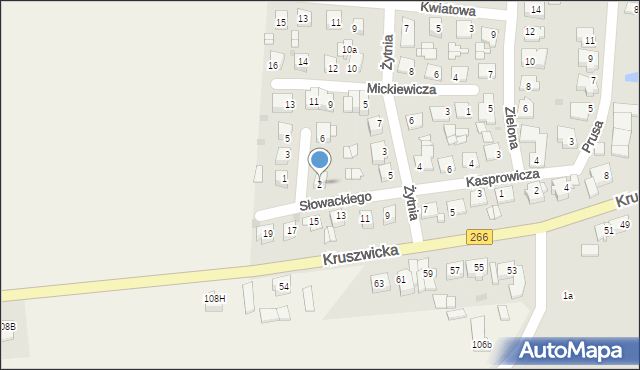 Radziejów, Słowackiego Juliusza, 2, mapa Radziejów