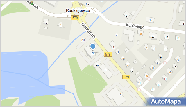 Radziejowice, Słoneczna, 2b, mapa Radziejowice