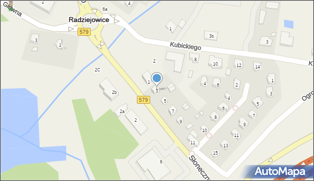 Radziejowice, Słoneczna, 3, mapa Radziejowice