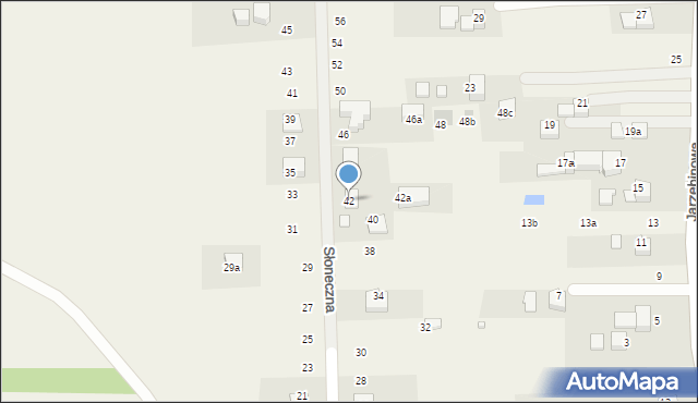 Radziszów, Słoneczna, 42, mapa Radziszów