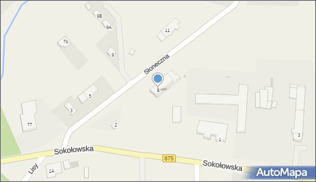 Raniżów, Słoneczna, 4, mapa Raniżów