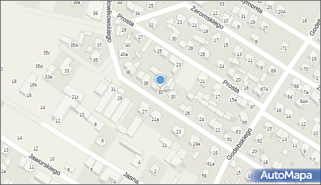 Raszyn, Słowikowskiego, 32, mapa Raszyn