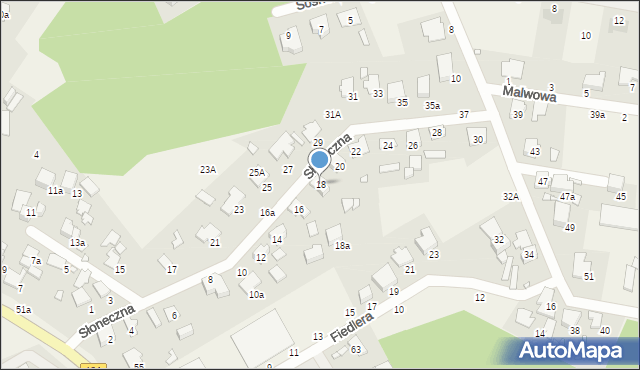 Rogalinek, Słoneczna, 18, mapa Rogalinek