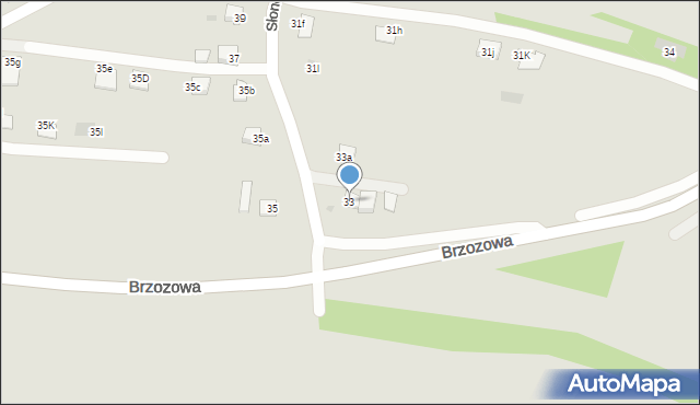 Ropczyce, Słoneczna, 33, mapa Ropczyce