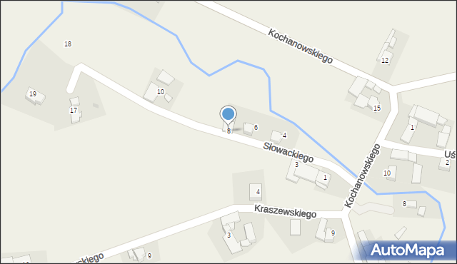 Roszowicki Las, Słowackiego Juliusza, 8, mapa Roszowicki Las
