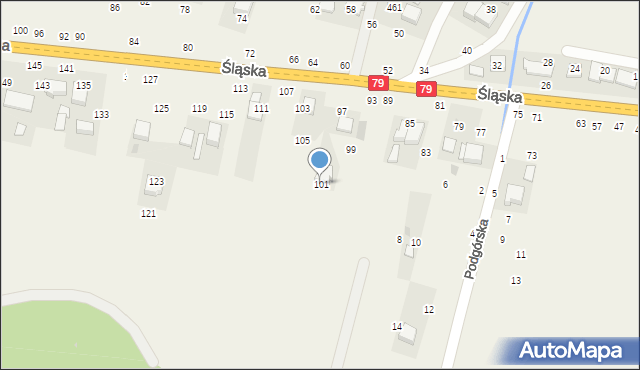 Rudawa, Śląska, 101, mapa Rudawa