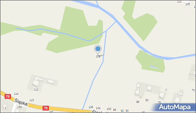 Rudawa, Śląska, 108, mapa Rudawa