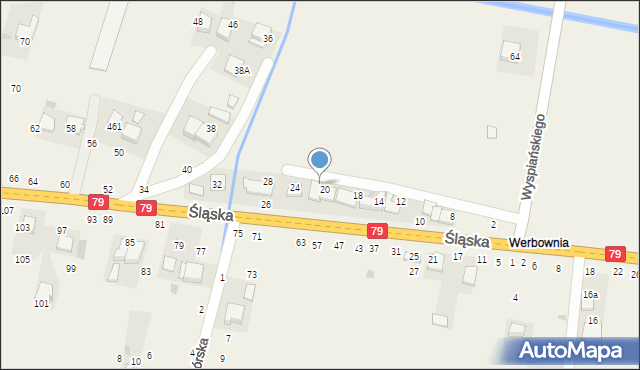 Rudawa, Śląska, 22, mapa Rudawa