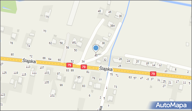 Rudawa, Śląska, 40, mapa Rudawa