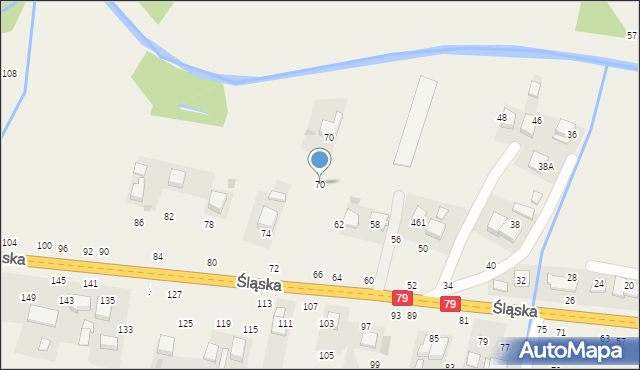 Rudawa, Śląska, 70, mapa Rudawa