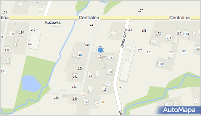 Rudnik, Słoneczna, 10, mapa Rudnik