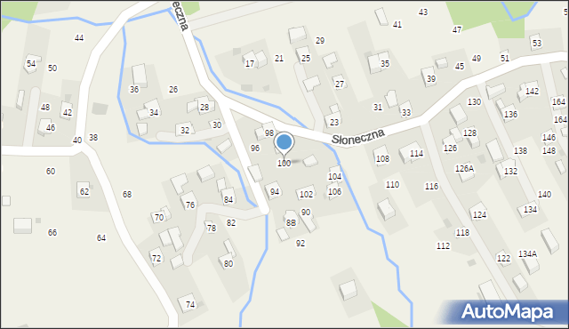 Rudnik, Słoneczna, 100, mapa Rudnik