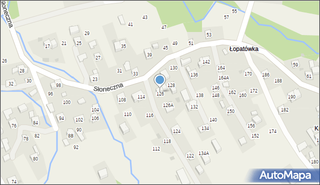 Rudnik, Słoneczna, 126, mapa Rudnik